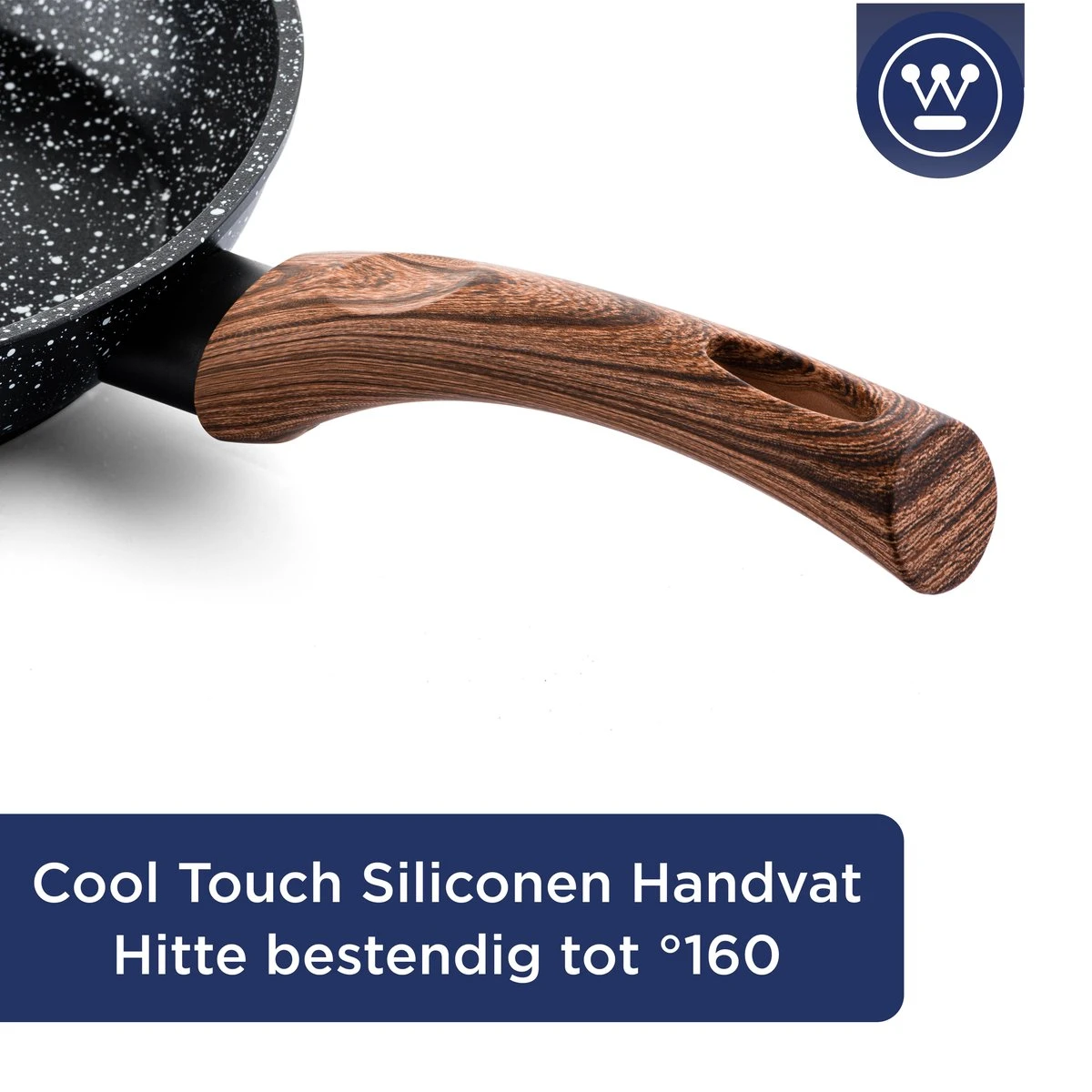 Westinghouse Koekenpan Inductie - Ø 20 Cm - Zwart Marmer - Speciale Editie 5 Westinghouse Koekenpan Inductie - Ø 20 Cm - Zwart Marmer - Speciale Editie - Afbeelding 3