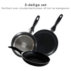 Cheqo® PRO 3-Delige Koekenpannenset - Koekenpan Set - Pannenset - Geperst Aluminium - Geschikt Voor Gas, Elektrisch, Keramisch, Halogeen Koken 10 Cheqo® PRO 3-Delige Koekenpannenset - Koekenpan Set - Pannenset - Geperst Aluminium - Geschikt Voor Gas, Elektrisch, Keramisch, Halogeen Koken -Eersteklas Kookgereiwinkel 1200x1200 586
