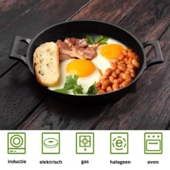 Spesely® Gietijzeren Pan Met Handvaten - Koekenpan - Hapjespan - Diameter 20cm - Gietijzeren Pan Bbq 9 Spesely® Gietijzeren Pan Met Handvaten - Koekenpan - Hapjespan - Diameter 20cm - Gietijzeren Pan Bbq -Eersteklas Kookgereiwinkel 1200x1200 595