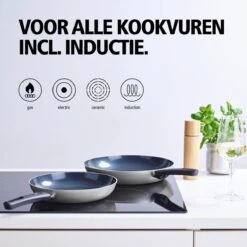 BRABANTIA INDU+ Koekenpan - Keramische Antiaanbaklaag - Ø 24 Cm - Inductie - Pfas Vrij -Eersteklas Kookgereiwinkel 1200x1200 775