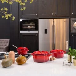 Sola Braadpan Gietijzer - Ø 20 Cm - Oranje/Rood - Gietijzer - Extra Zware Bodem -Eersteklas Kookgereiwinkel 1200x1200 971