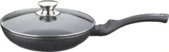 Cheffinger Koekenpan - Met Deksel - Marmeren Coating - 26 Cm - Zwart -Eersteklas Kookgereiwinkel 1200x369
