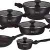 Royal Swiss® Pannenset - 33 Delig - Keramisch - Inductie - Afneembare Handgrepen - Geschikt Voor Oven - Zwart -Eersteklas Kookgereiwinkel 1200x450 1