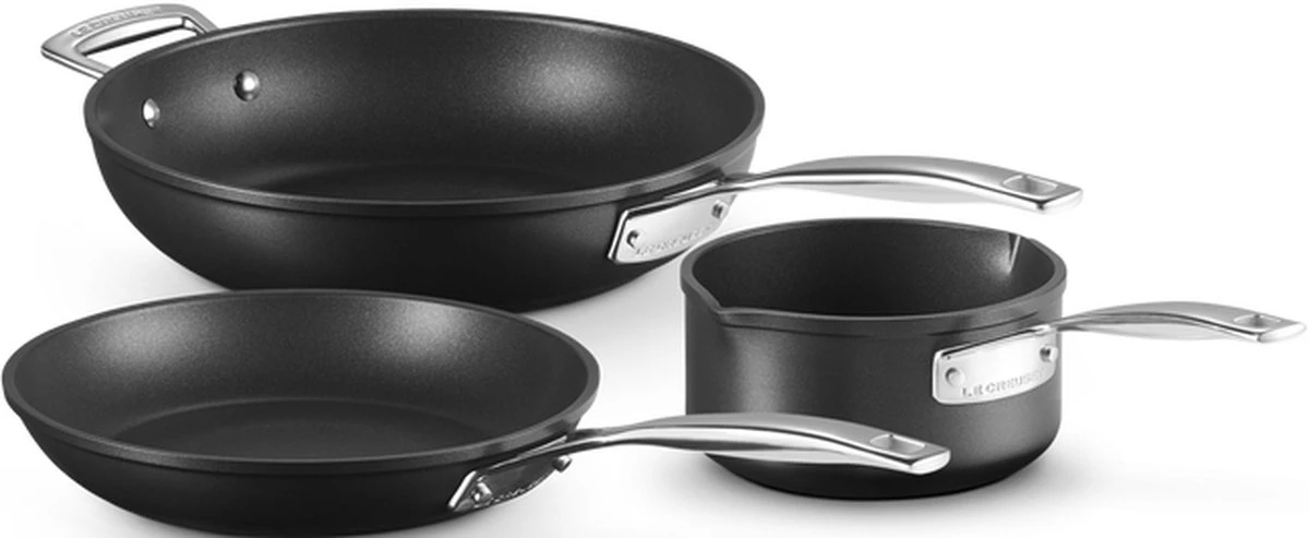 Le Creuset - Les Forgees - 3-Delige - Pannenset 12 Le Creuset - Les Forgees - 3-Delige - Pannenset - Afbeelding 10