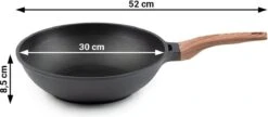 Rosmarino Black Line - Wokpan - Ø30cm - 100% PFAS & PFOA Vrij - Gegoten Aluminium - Non-stick Minerale Coating - Ergonomische Handgreep - Geschikt Voor Alle Warmtebronnen & Vaatwasser 18 Rosmarino Black Line - Wokpan - Ø30cm - 100% PFAS & PFOA Vrij - Gegoten Aluminium - Non-stick Minerale Coating - Ergonomische Handgreep - Geschikt Voor Alle Warmtebronnen & Vaatwasser -Eersteklas Kookgereiwinkel 1200x525 1