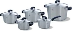BK Conical Cool Pannenset - 5-delig - RVS - Geschikt Voor Alle Warmtebronnen 41 BK Conical Cool Pannenset - 5-delig - RVS - Geschikt Voor Alle Warmtebronnen -Eersteklas Kookgereiwinkel 1200x525