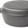 Nuovva 2-in-1 Gietijzeren Steelpan En Braadpan Of Grillplaat Met Dubbel Functie Koekenpan Deksel - 3 Liter - 26cm -Eersteklas Kookgereiwinkel 1200x527 1