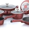 Herenthal Pannenset Inductie - Luxe 10-delige Koekenpan Inductie - Voor Alle Warmtebronnen - Pannen Met Glazen Deksels En Koudgrepen - Burgundy 1 Herenthal Pannenset Inductie - Luxe 10-delige Koekenpan Inductie - Voor Alle Warmtebronnen - Pannen Met Glazen Deksels En Koudgrepen - Burgundy -Eersteklas Kookgereiwinkel 1200x586