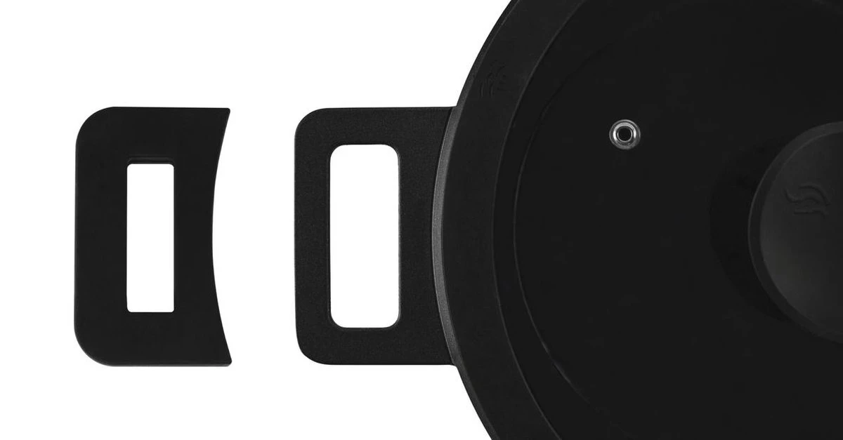 The White Series - Keramische Pannenset Met Glazen Deksels - Inclusief Set Vershoudbakjes - Zwart 4 The White Series - Keramische Pannenset Met Glazen Deksels - Inclusief Set Vershoudbakjes - Zwart - Afbeelding 2