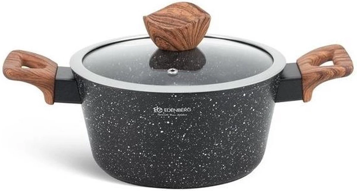 Edënbërg Stonetec Line - 15-delige Luxe Pannenset Van Gesmeed Aluminium 6 Edënbërg Stonetec Line - 15-delige Luxe Pannenset Van Gesmeed Aluminium - Afbeelding 4