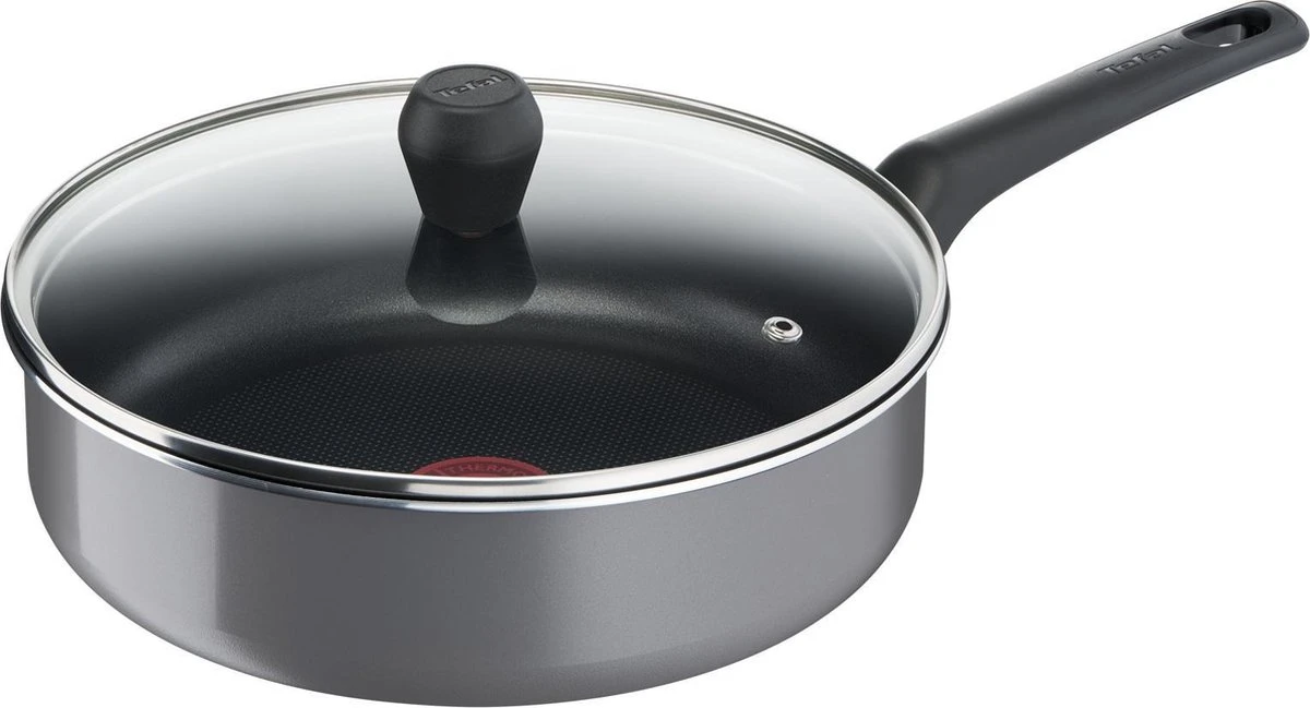 Tefal Easy Plus Hapjespan - Ø 24 Cm + Deksel - Niet Geschikt Voor Inductie 6 Tefal Easy Plus Hapjespan - Ø 24 Cm + Deksel - Niet Geschikt Voor Inductie - Afbeelding 5
