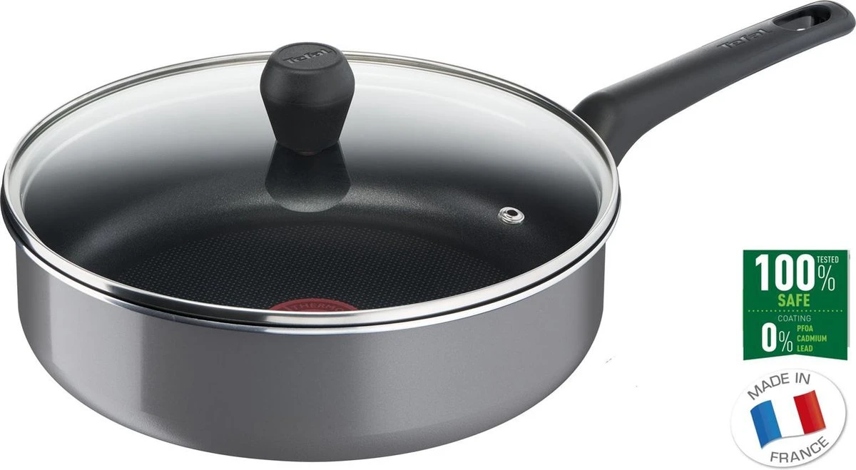 Tefal Easy Plus Hapjespan - Ø 24 Cm + Deksel - Niet Geschikt Voor Inductie 2 Tefal Easy Plus Hapjespan - Ø 24 Cm + Deksel - Niet Geschikt Voor Inductie