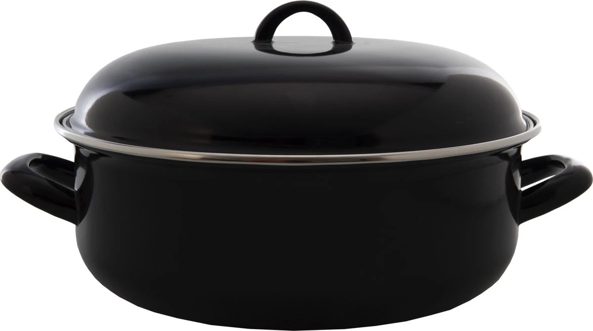CasaLupo Emaille Braadpan Cooking - ø 28 Cm / 6 Liter 3 CasaLupo Emaille Braadpan Cooking - ø 28 Cm / 6 Liter