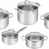 Tefal Duetto+ Pannenset -10 Delig- 5 Pannen - Kookpannenset - Zilver - Afdruipdeksels -Eersteklas Kookgereiwinkel 1200x675