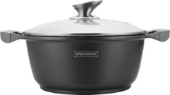 Royalty Line - Marble Soep/braadpan - Met Glazen Deksel Zwart - 20 CM. RL-BS20ML -Eersteklas Kookgereiwinkel 1200x675 2