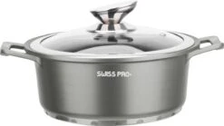 Swiss Pro+ | Set 14 Delige Pannenset | Inductie - Pannensets - Glazen Deksel - Met Afneembare Handgreep - Marmeren Interieur -PFAS-vrij | Grey / Silver 21 Swiss Pro+ | Set 14 Delige Pannenset | Inductie - Pannensets - Glazen Deksel - Met Afneembare Handgreep - Marmeren Interieur -PFAS-vrij | Grey / Silver -Eersteklas Kookgereiwinkel 1200x675 30