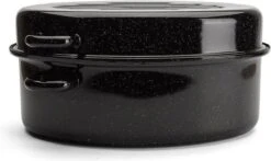 Emalia Geëmailleerde Braadpan Met Deksel 7L - Braadslede - Bakpan - Grillpan - Emaille - Zwart 9 Emalia Geëmailleerde Braadpan Met Deksel 7L - Braadslede - Bakpan - Grillpan - Emaille - Zwart -Eersteklas Kookgereiwinkel 1200x712 2