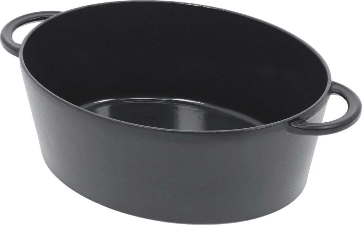 Fontignac Main Libres Braadpan - Ovaal - 29 Cm - Zwart 10 Fontignac Main Libres Braadpan - Ovaal - 29 Cm - Zwart - Afbeelding 8