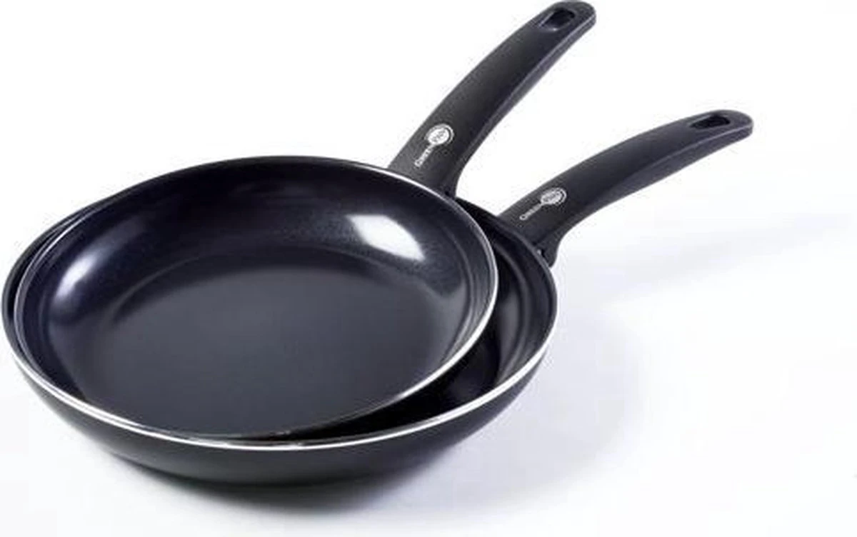 GreenPan Cambridge Koekenpannenset Ø 24cm + Ø 28cm - Zwart - Inductie - PFAS-vrij 3 GreenPan Cambridge Koekenpannenset Ø 24cm + Ø 28cm - Zwart - Inductie - PFAS-vrij