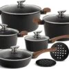 Edënbërg Black Line - 12-delige Luxe Pannenset Van Gesmeed Aluminium 2 Edënbërg Black Line - 12-delige Luxe Pannenset Van Gesmeed Aluminium -Eersteklas Kookgereiwinkel 1200x761 3