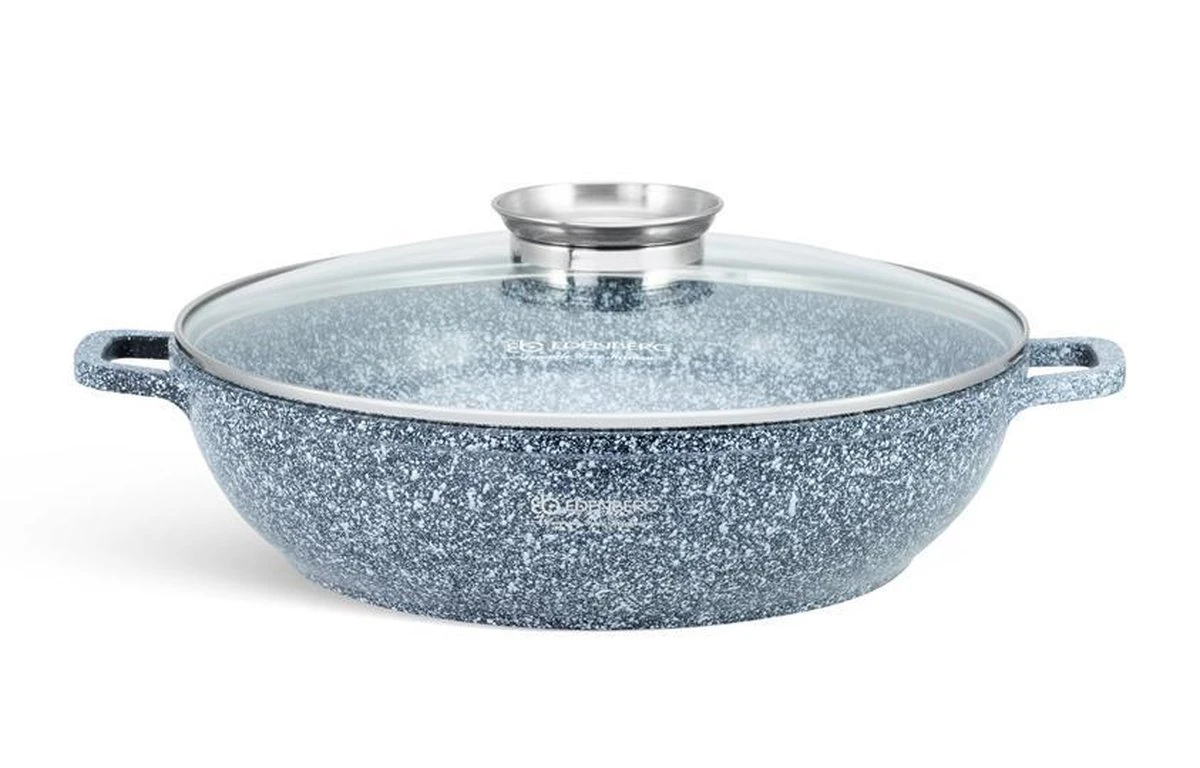 Edënbërg Stonetec Line - Luxe Wokpan - Ø 32 Cm - 5.5l - 3-laags Anti-aanbaklaag 7 Edënbërg Stonetec Line - Luxe Wokpan - Ø 32 Cm - 5.5l - 3-laags Anti-aanbaklaag - Afbeelding 5