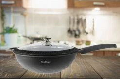 Chefflinger Wokpan - Antiaanbak - 32cm 15 Chefflinger Wokpan - Antiaanbak - 32cm -Eersteklas Kookgereiwinkel 1200x787 1