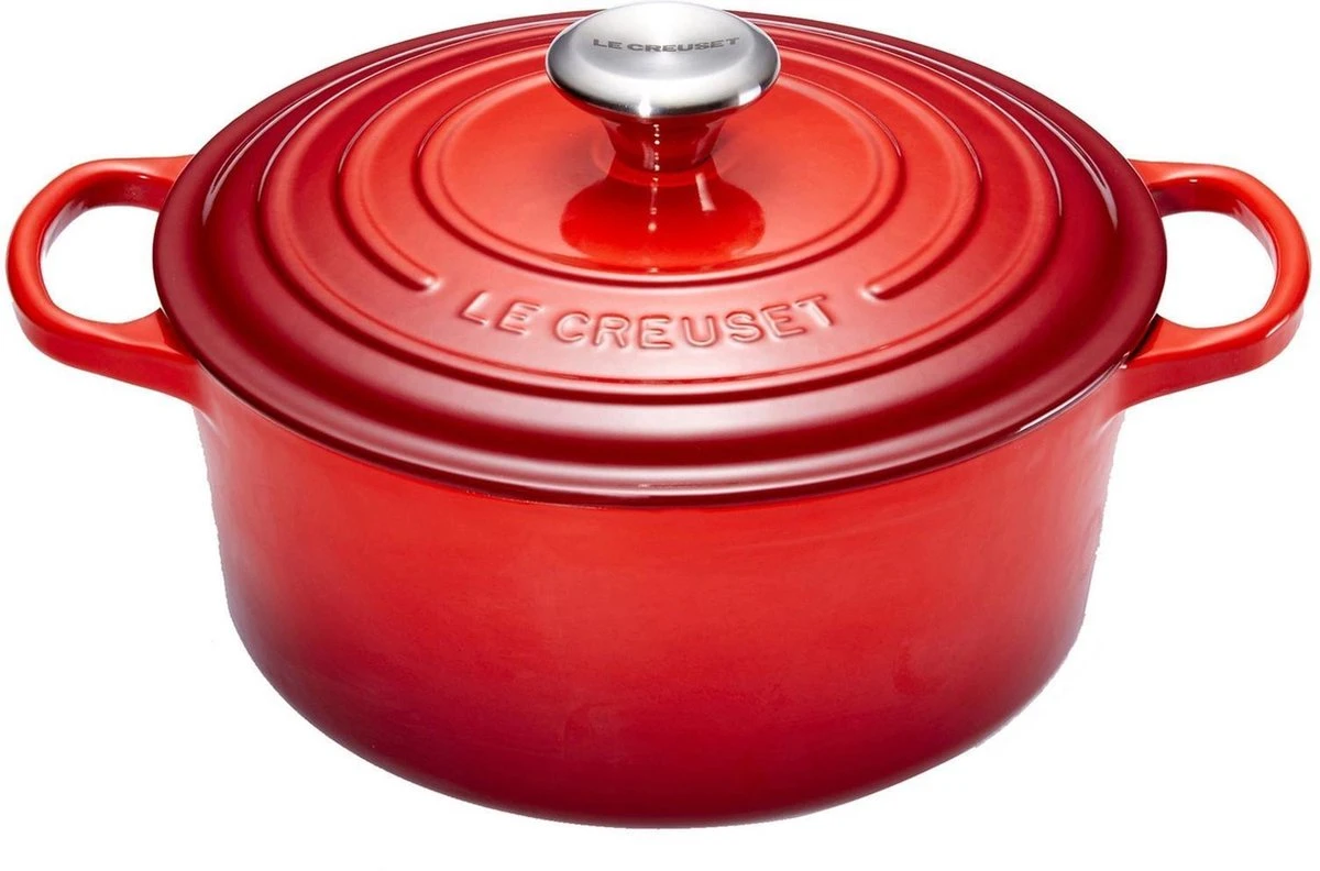 Le Creuset Gietijzeren Braadpan - 26cm 5,3 L - Kersenrood 13 Le Creuset Gietijzeren Braadpan - 26cm 5,3 L - Kersenrood - Afbeelding 11