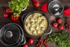 Smile 10-Delige Pannenset - Anti Aanbaklaag - Vaatwasser Bestendig - Zwart - MGK-17 19 Smile 10-Delige Pannenset - Anti Aanbaklaag - Vaatwasser Bestendig - Zwart - MGK-17 -Eersteklas Kookgereiwinkel 1200x800 192