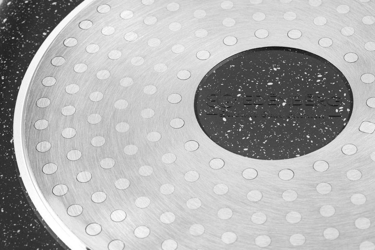 Edënbërg Stonetec Line - 8-delige Luxe Pannenset Van Gesmeed Aluminium - Zwart 6 Edënbërg Stonetec Line - 8-delige Luxe Pannenset Van Gesmeed Aluminium - Zwart - Afbeelding 4