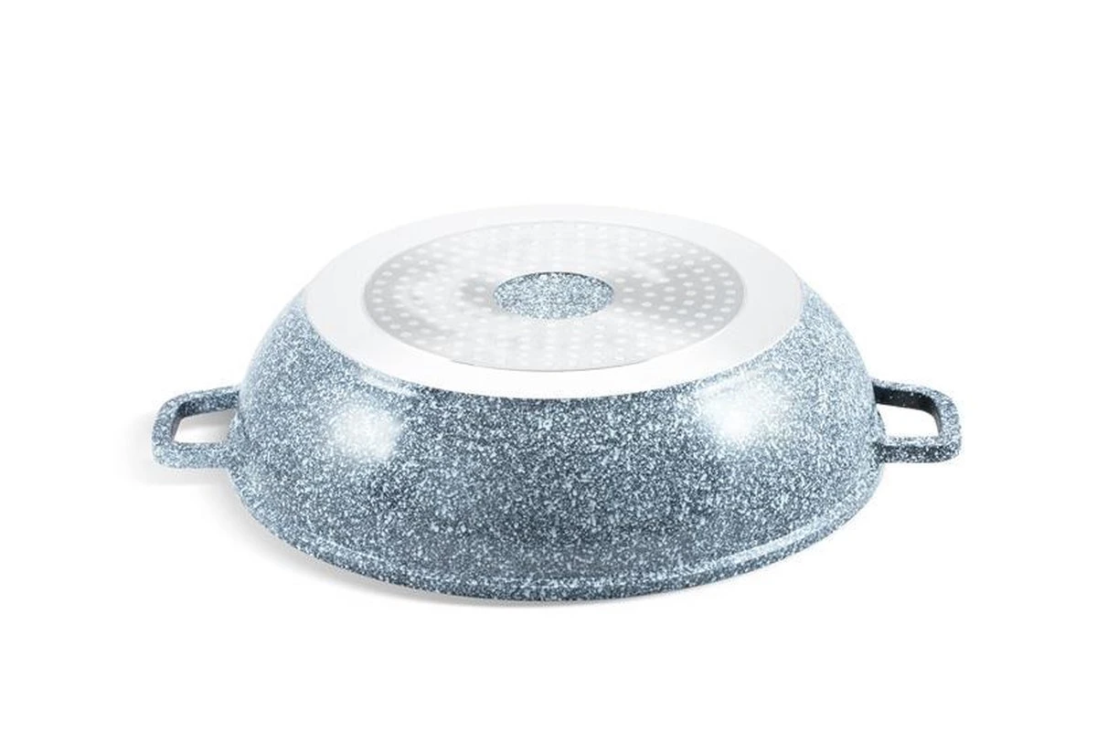 Edënbërg Stonetec Line - Luxe Wokpan - Ø 32 Cm - 5.5l - 3-laags Anti-aanbaklaag 6 Edënbërg Stonetec Line - Luxe Wokpan - Ø 32 Cm - 5.5l - 3-laags Anti-aanbaklaag - Afbeelding 4