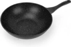 Swiss Pro+ Wokpan - Met Glazen Deksel - 28cm - Zwart -Eersteklas Kookgereiwinkel 1200x805 5