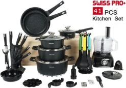 Swiss Pro+ - SWP41D22 - Pannenset 41 Delig - Foodprocessor - Messenblok 8 Delig - Kookgerei Set Met Houder 7 Delig - Starters Pakket - 2022 Serie - Limited Edition -uitzet 18 Swiss Pro+ - SWP41D22 - Pannenset 41 Delig - Foodprocessor - Messenblok 8 Delig - Kookgerei Set Met Houder 7 Delig - Starters Pakket - 2022 Serie - Limited Edition -uitzet -Eersteklas Kookgereiwinkel 1200x839 3