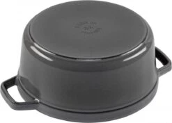 Staub Cocotte - Rond - 24 Cm - Grafietgrijs 9 Staub Cocotte - Rond - 24 Cm - Grafietgrijs -Eersteklas Kookgereiwinkel 1200x859 7