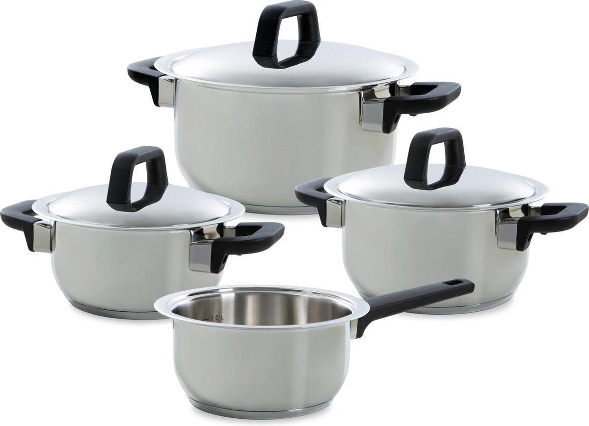 Gero Erik Kookpannenset - 4-delig - RVS - Inductie 3 Gero Erik Kookpannenset - 4-delig - RVS - Inductie