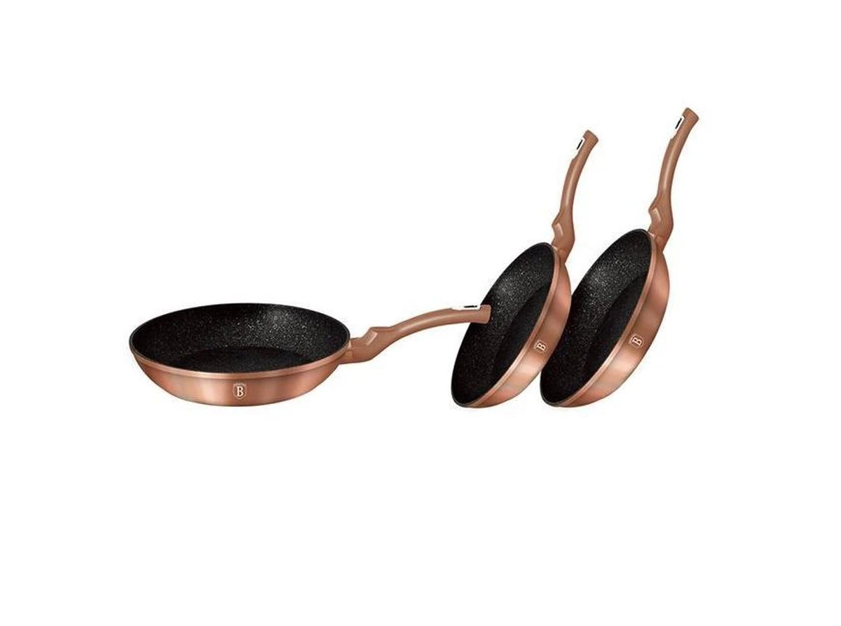 Berlinger Haus Koekenpannenset (3-delig) 4 Berlinger Haus Koekenpannenset (3-delig) - Afbeelding 2