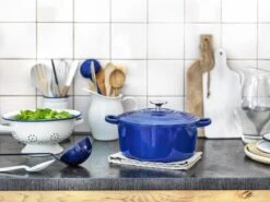 BK Bourgogne Braadpan Ø 24 Cm - Blauw - Gietijzer - Inductie -Eersteklas Kookgereiwinkel 1200x900 57