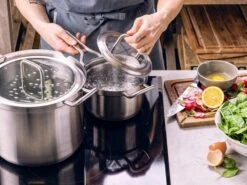 BK Q-linair Master Glas Pannenset - 5-delig - Glazen Deksel - Veilig Afgietsysteem - Inductie -Eersteklas Kookgereiwinkel 1200x900 6