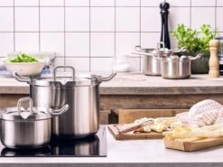 BK Q-linair Master Glas Pannenset - 5-delig - Glazen Deksel - Veilig Afgietsysteem - Inductie -Eersteklas Kookgereiwinkel 1200x900 7