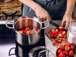 BK Q-linair Master Glas Pannenset - 5-delig - Glazen Deksel - Veilig Afgietsysteem - Inductie -Eersteklas Kookgereiwinkel 1200x900 8