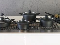 Sola Wokpan Fair Cooking - Ø 30 Cm - Zwart/wit - Aluminium - Antiaanbaklaag -Eersteklas Kookgereiwinkel 1200x905 2