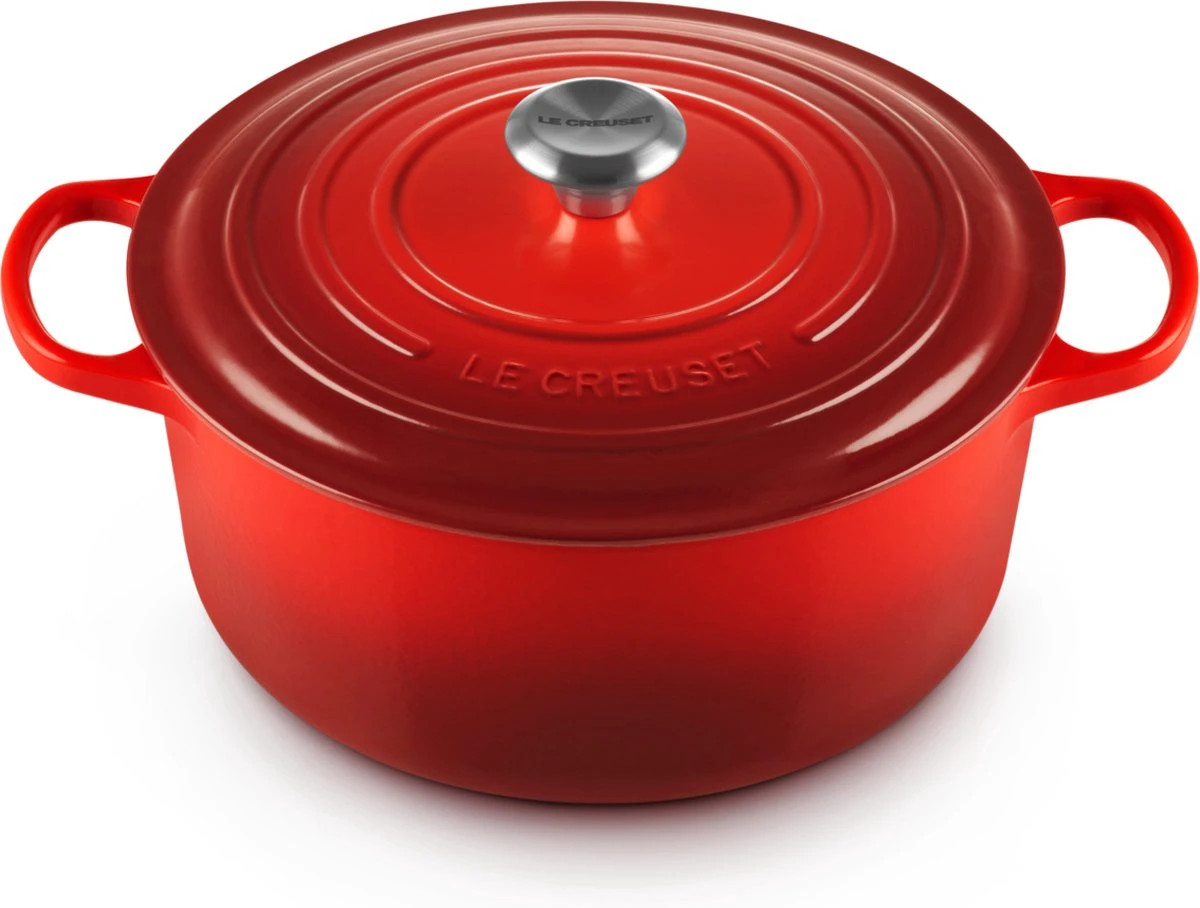 Le Creuset Braadpan Signature Kersenrood - ø 28 Cm / 6.7 Liter 10 Le Creuset Braadpan Signature Kersenrood - ø 28 Cm / 6.7 Liter - Afbeelding 8