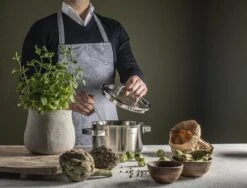 Sola Pannenset Juvia - 4 Delig - Ø 16,16,18,20 Cm - Zilver - RVS - Sandwichbodem -Eersteklas Kookgereiwinkel 1200x911