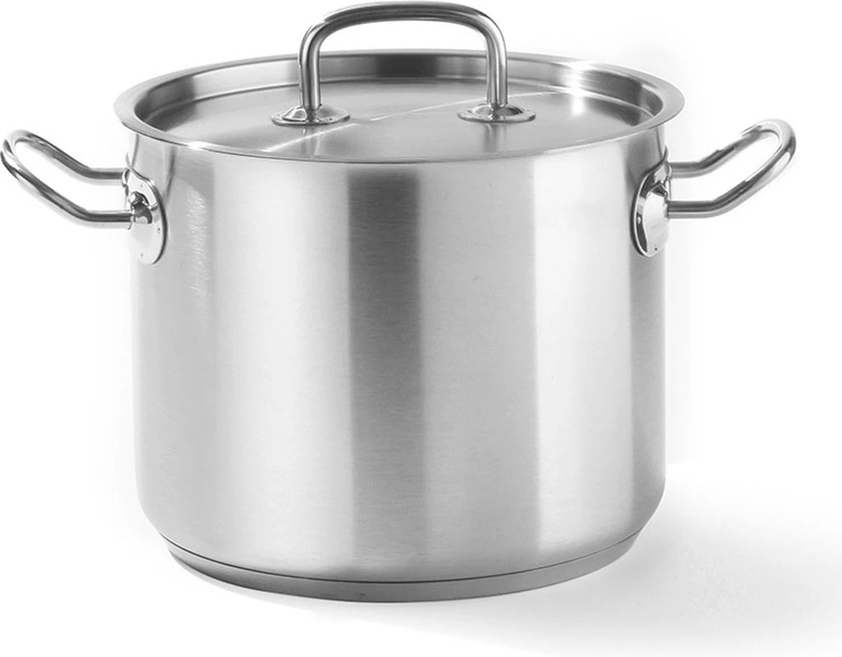 Hendi RVS Kookpan Hoog 5 Liter Kitchen Line + Deksel 2 Hendi RVS Kookpan Hoog 5 Liter Kitchen Line + Deksel