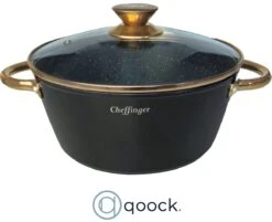 Cheffinger Luxe Braadpannen Set - Rose Gold Line - 6 Delig - Inclusief Deksel - Inductie - 20, 24 & 28CM 7 Cheffinger Luxe Braadpannen Set - Rose Gold Line - 6 Delig - Inclusief Deksel - Inductie - 20, 24 & 28CM -Eersteklas Kookgereiwinkel 1200x978