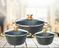 Cheffinger Luxe Braadpannen Set - Rose Gold Line - 6 Delig - Inclusief Deksel - Inductie - 20, 24 & 28CM 9 Cheffinger Luxe Braadpannen Set - Rose Gold Line - 6 Delig - Inclusief Deksel - Inductie - 20, 24 & 28CM -Eersteklas Kookgereiwinkel 1200x982