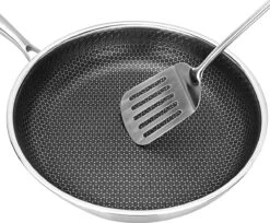 Honingraat Heavy Duty Anti-aanbak Koekenpan - Steelpan - Wok - Met Deksel 30 Cm - Gas - Elektrisch - Inductie - Oven 13 Honingraat Heavy Duty Anti-aanbak Koekenpan - Steelpan - Wok - Met Deksel 30 Cm - Gas - Elektrisch - Inductie - Oven -Eersteklas Kookgereiwinkel 1200x991
