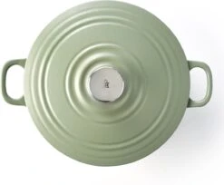 BK Bourgogne Braadpan Ø 24 Cm - Groen - Gietijzer - Inductie -Eersteklas Kookgereiwinkel 1200x993 3
