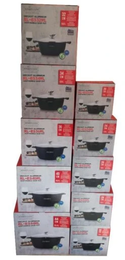 Royalty Line - Marble Soep/braadpan - Met Glazen Deksel Zwart - 20 CM. RL-BS20ML -Eersteklas Kookgereiwinkel 579x1200