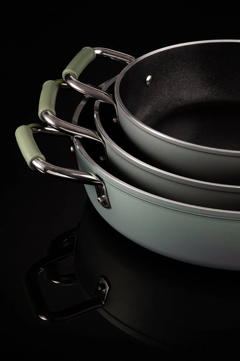 Primecook - Braadpan / Hapjespan Met Deksel - Ø 28 Cm - PFAS-vrij - Inductie - Ecoshield 12 Primecook - Braadpan / Hapjespan Met Deksel - Ø 28 Cm - PFAS-vrij - Inductie - Ecoshield - Afbeelding 10