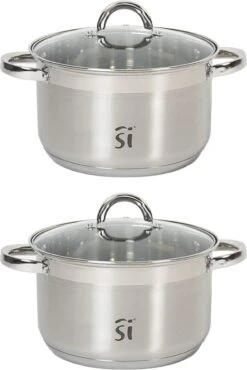 Luxe Kleine RVS Kookpan/pan Loa Met Glazen Deksel 20 Cm 3,9 Liter - Kookpannen/sauspannetje - Koken - Keukengerei 7 Luxe Kleine RVS Kookpan/pan Loa Met Glazen Deksel 20 Cm 3,9 Liter - Kookpannen/sauspannetje - Koken - Keukengerei -Eersteklas Kookgereiwinkel 802x1200